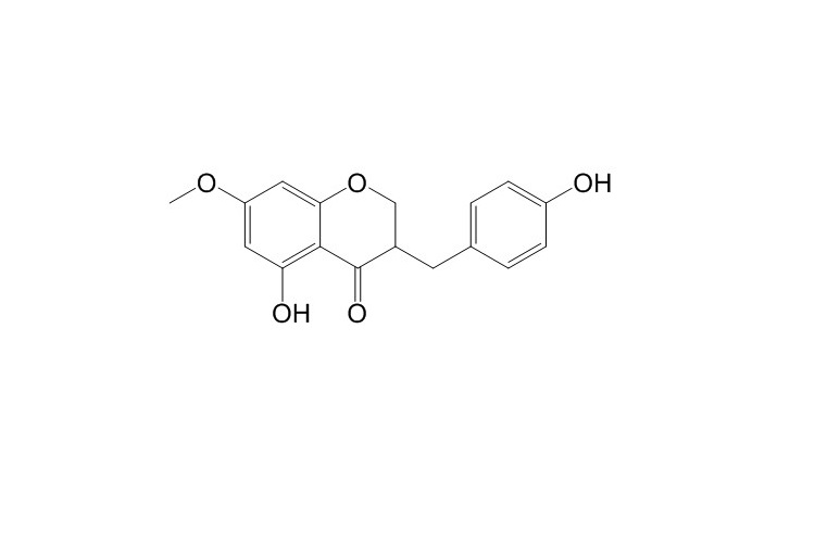 4H-1-Benzopyran-4-one,2,3-dihydro-5-hydroxy-3-[(4-hydroxyphenyl)methyl]-7-methoxy-