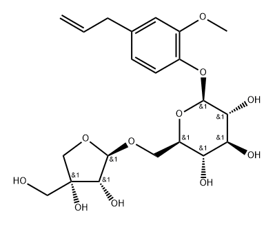 Eugenyl O-beta-apiofuranosyl-(1''->6')-O-beta-glucopyranoside
