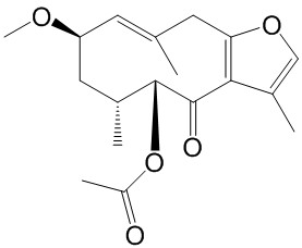 2-Methoxy-5-acetoxy-furanogermacr-1(10)-en-6-one