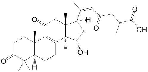 (15alpha,20Z)-15-hydroxy-3,11,23-trioxo-Lanosta-8,20(22)-dien-26-oic acid