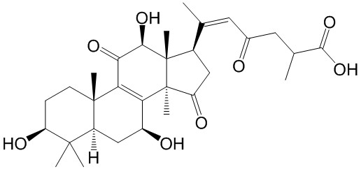 (3beta,7beta,12beta,20Z)- 3,7,12- trihydroxy-11,15,23-trioxo-lanost-8,20-dien-26-oic acid