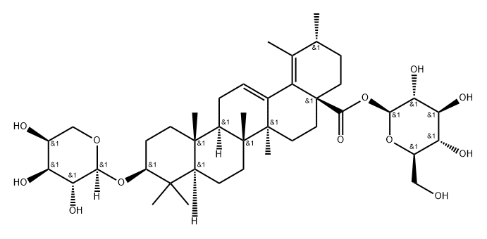 3beta-(alpha-L-Arabinopyranosyloxy)urs-12,18-dien-28-oic acid beta-D-glucopyranosyl ester