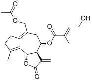 8beta-(4-Hydroxytigloyloxy)ovatifolin