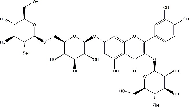 Quercetin 3-O-beta-D-glucose-7-O-beta-D-gentiobioside