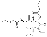 7beta-(3-Ethyl-cis-crotonoyloxy)-1alpha-(2-methylbutyryloxy)-3,14-dehydro-Z-notonipetranone