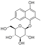 2,7-Dimethyl-1,4-dihydroxynaphthalene 1-O-glucoside
