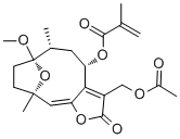 8alpha-(2-Methylacryloyloxy)-1-O-methylhirsutinolide 13-O-acetate