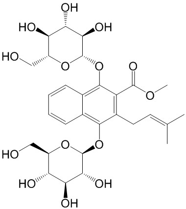 Methyl 1,4-bisglucosyloxy-3-prenyl-2-naphthoate